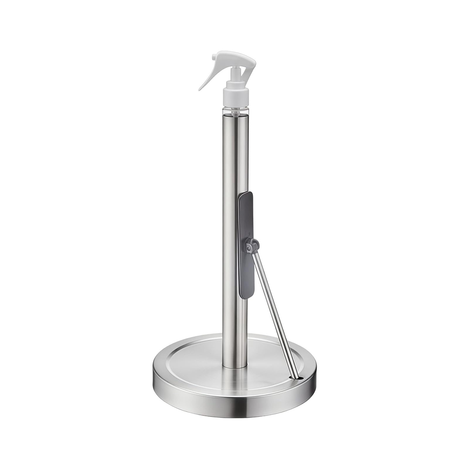 Shinlhua C Stainless Steel Kitchen Roll Holder With Weighted Base Heavy-Type Ountertops Organizers Space-Saving For Paper Towel Tissue Paper Dispenser