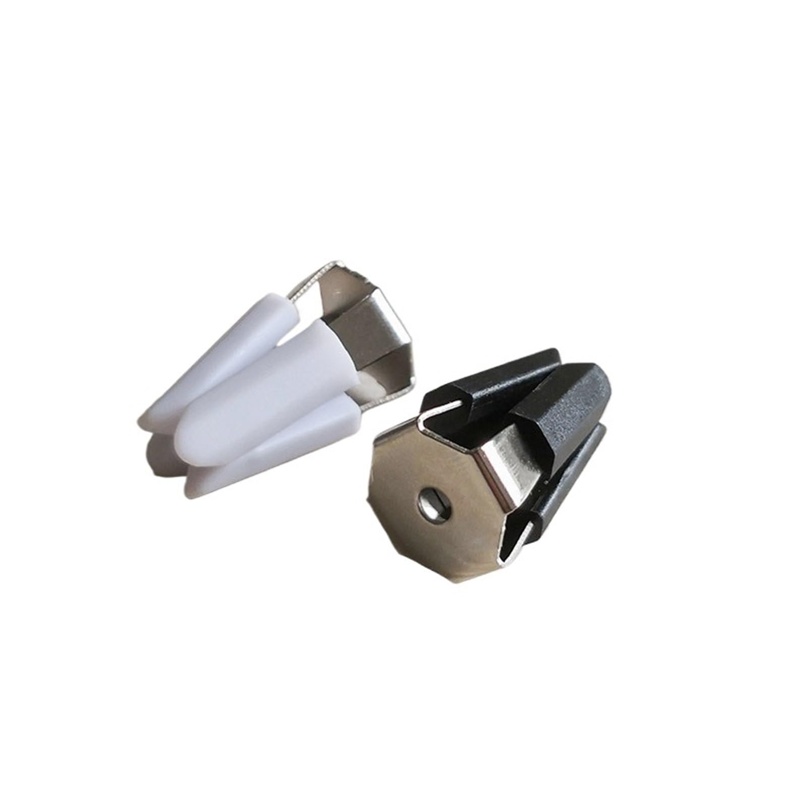 Clip per bocchetta dell'aria dell'auto, clip per profumo, accessori per slot per schede, accessori per bottiglie di vetro (bianco, 100 pezzi)
