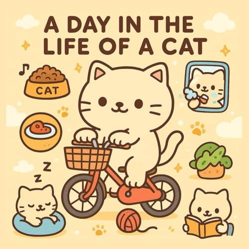 A Day in the Life of a Cat: A Cozy Coloring Journey Through a Cat�fs Daily Life From Breakfast to Bedtime?A Cat's Day to Color