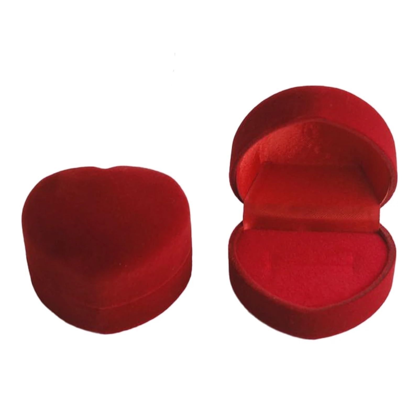 JFNKLFG Velvet Ring Earring Box Case For Wedding Engagement Small Jewelry Packaging Holder Storage Display Organizer Businesses Sale for Proposal, Wedding(SKU-02,4.5x4.3x3.5cm)
