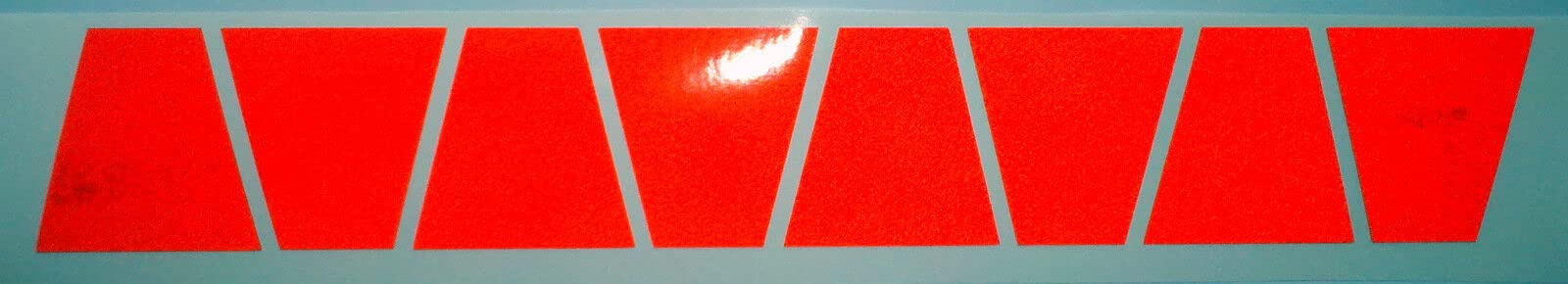 Kramer sticker's shop 8 RED Reflective Fire Helmet Tetrahedrons, Tets, Tetrahedron, Firefighter 2 ? 2 in.