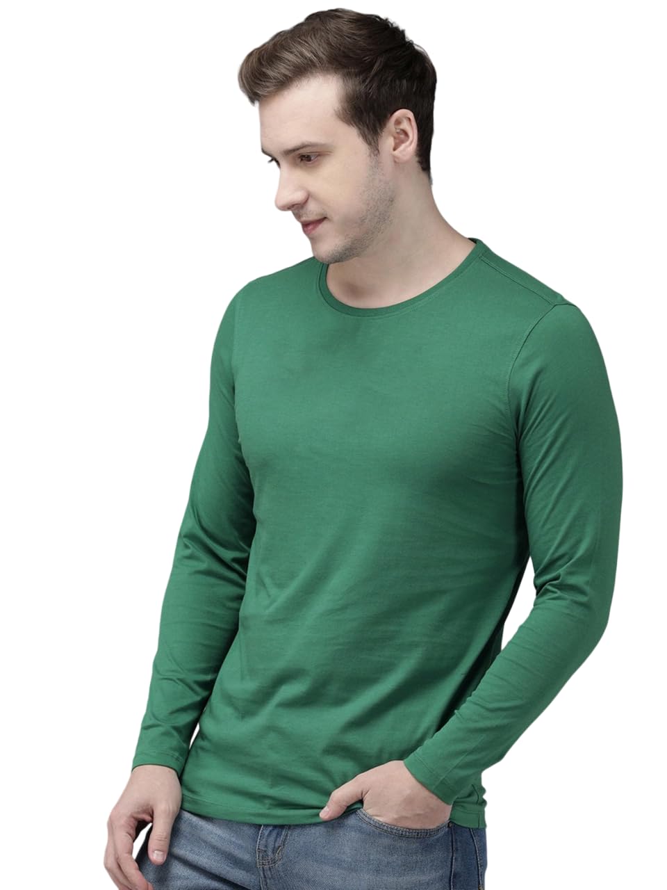 MAYKR Men's Round Neck Oversized T-Shirt - Cotton Blend Fabric | Full Sleeve | Casual Wear PPP-F/S TEES03