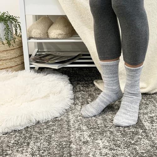 Image of Cuddl Duds Women Super Soft Multicolor Easy Care Crew Boot Socks 4 Pair