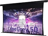 Elite Screens Starling Tab-Tension 2 CineGrey 5D, 120" 16:9, 8K 4K Ultra HD Ready Ceiling and Ambient Light Rejecting Electric Projector Screen, CineGrey 5D Projection Material, STT120U2HD5-E12