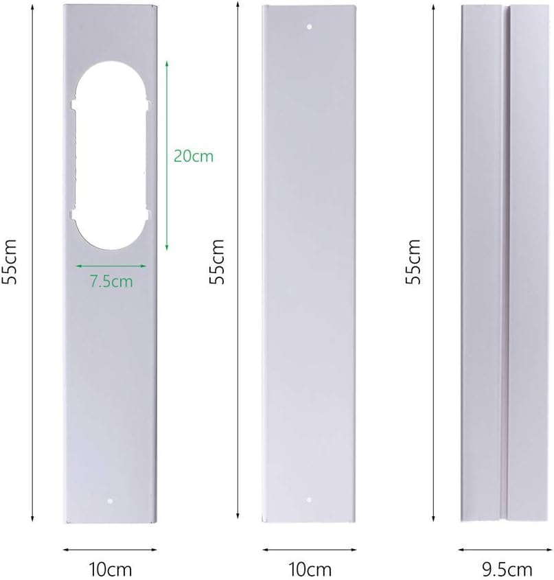 調節可能なウィンドウスライドキットプレート 55-165cm エアコン ウィンドシールド ポータブルエアコン用 3個セット