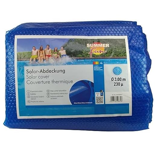 Summer Fun Cubierta Solar Para Piscina De Verano Redonda Pe Azul Funda Manta
