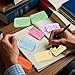 Koogel 300PCS Flash Cards with Key Ring, Colored Index Cards for School, 2.2 x 3.5 Inch, Small Portable Notecard for Studying Nursing Classroom Office Home Note Taking To Do List Essentials, 6 Colors
