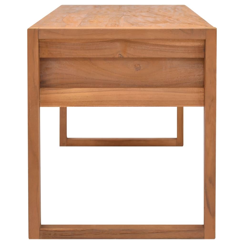 Szafka pod telewizor, centrum rozrywki, stojak na media telewizyjne, szafka pod telewizor, 120 x 40 x 45 cm, lite drewno tekowe, nadaje się do salonu, sypialni