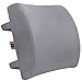 LOVEHOME Memory Foam Lumbar Support Pillow for Desk Chair with 3D Mesh Cover Balanced Firmness for Lower Back Pain Relief - Ideal Back Support for Office Chair and Car - Grey