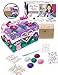 Produktbild Purple Ladybug Schmuckkästchen Mädchen Schmuckschatulle|Mädchen Lieben das Kreative Bastel Set | 5 Farben, Bildhauerwerkzeug und 4X Glitzeredelstein-Aufkleber |Tolles Geschenk für Mädchen