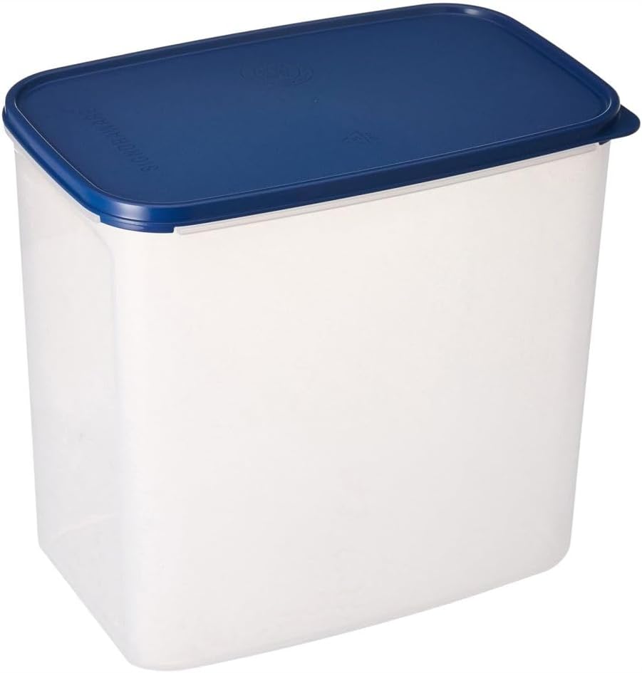 Signoraware Modular BPA Free Plastic Square Container | Dishwasher safe | Airtight & Leakproof | Kitchen & Pantry Storage | Ideal for Atta, Rice & Sugar Storage | Multipurpose ( ModBlue | 12 Ltr )