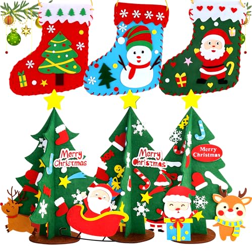 Kaluofan Bastelset Weihnachten, 6 Stück Weihnachtsbasteln für...