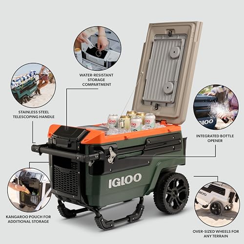 Image of Igloo Trailmate Journey 70Qt Wheeled Cooler | Insulated Hard Shell Ice Chest