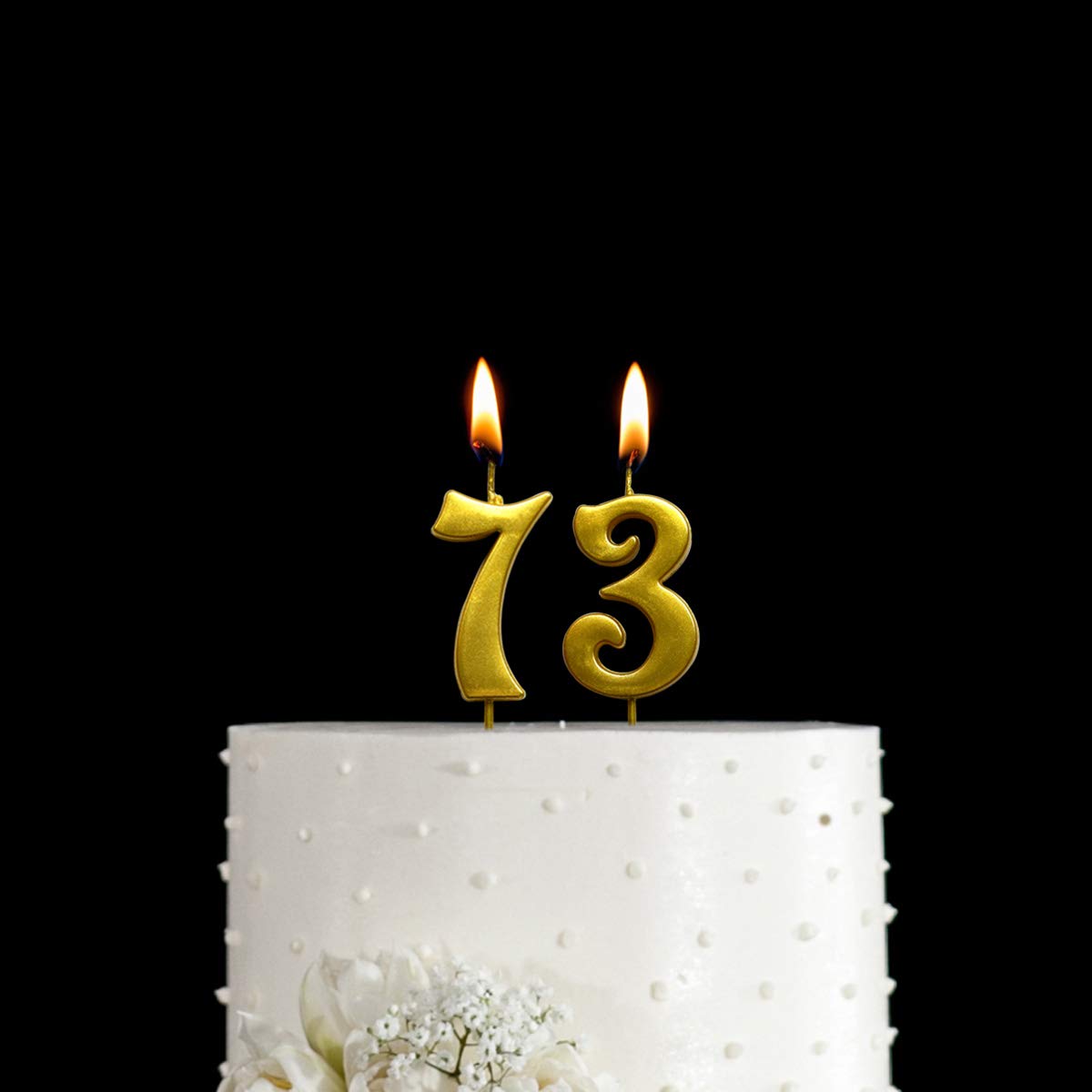 Amazon.co.jp: MAGJUCHE ゴールド 73歳の誕生日 数字 キャンドル 73番