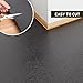 ZPAI Area Floor Mat for Home, 4'×6' Large Black No Slip Waterproof Vinyl Area Rug for Under Dining Room Table, Spill Resistant Hard Floor Protector Cover, Easy Clean Splat Mat for Under High Chair
