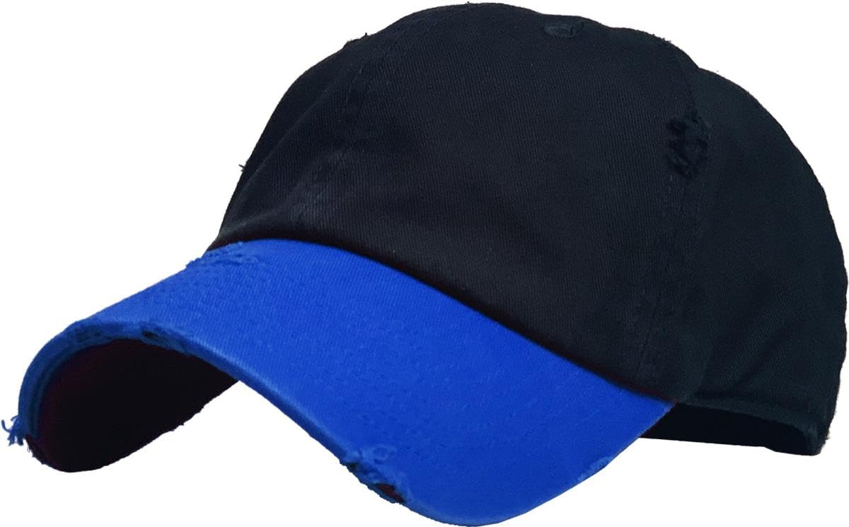 KBETHOS Vintage Washed Distressed Cotton Dad Hat Baseball Cap Adjustable Polo Trucker Unisex Style Headwear