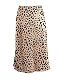 💓 【Combinación y ocasión】- La falda midi fluida perfecta para uso diario, compras, calle, sesión de fotos de moda, citas, oficina, vacaciones. Es bonito combinar con camisa, sandalia, cami top, plano, tacón alto.