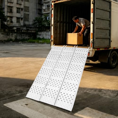 Rampa para motocicleta de aluminio plegable 1500lbs miniatura 2