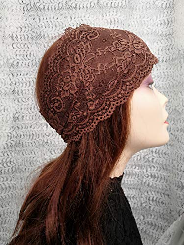 Oyabridal Lace Headbands For Women Headcovering Church Lace Headwrap For Women (Brown) #TOP5