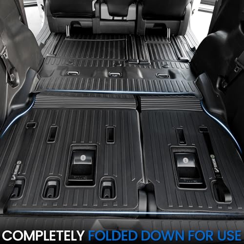 Image of Cargo Lower Mat Backrest Mats for 2021-2025 2026 Toyota Sienna, All Weather TPE Seat Back Liners Trunk Lower Well Mat Cargo Liner Accessories (Backrest Mats for 3rd-Row+Cargo Lower Mat)