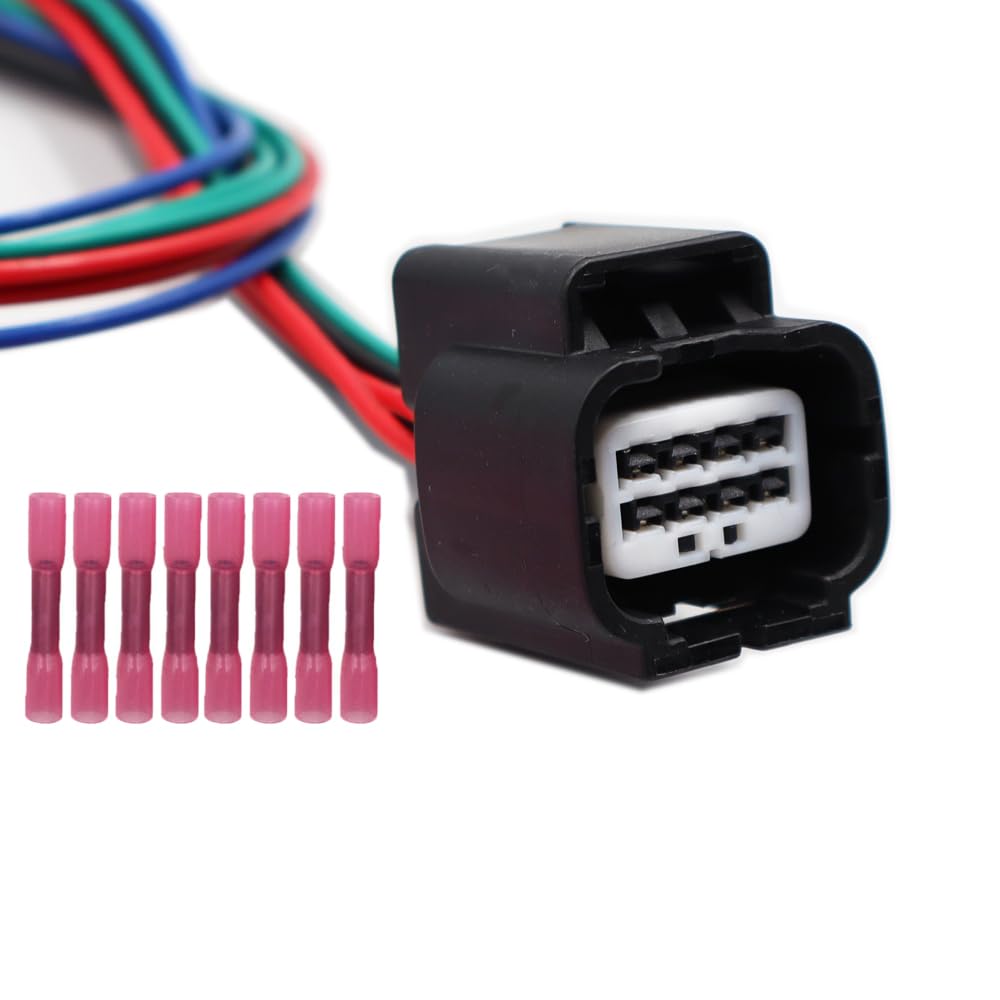 Front Headlamp Headlight Connector Compatible with Honda Accord 2018-2022 8-Way Wire Harness Plug 7283-2764