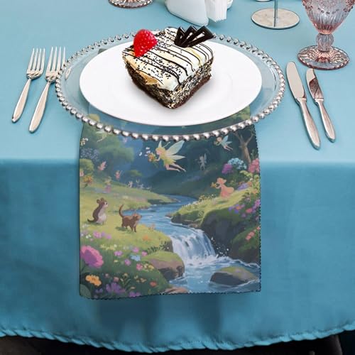 Servilletas de Tela Lavables Elf Valley 18.7 x 18.7 in Set de 4 miniatura 2