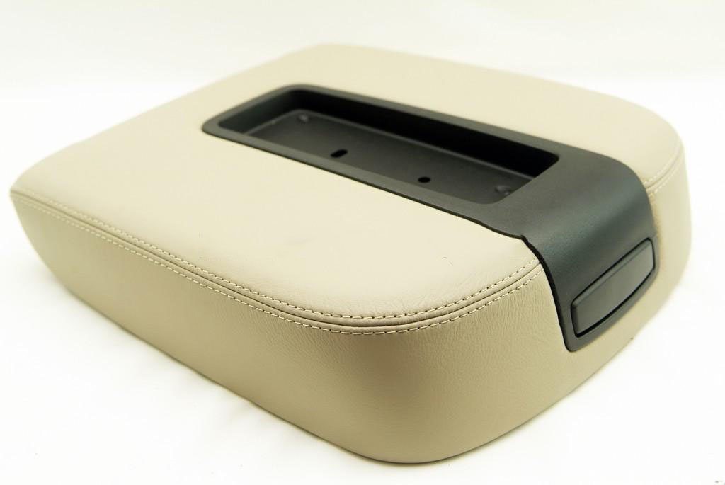 DSV Fits 07-13 Chevy Tahoe, Suburban, Escalade, Vinyl Console Armrest Cover-tan (Vinyl Part Only)
