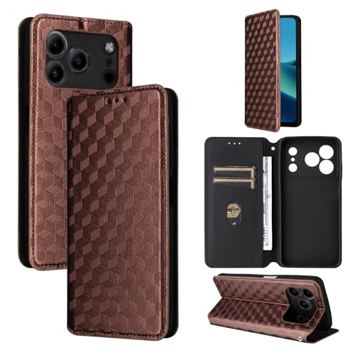�X�}�z�P�[�X �Ή��@�� for Doogee Note 56 (Pro) / Note 56 Plus �J�[�h �z���_�[���z�t���b�v �X�^���h���C���d�b�P�[�X Brown