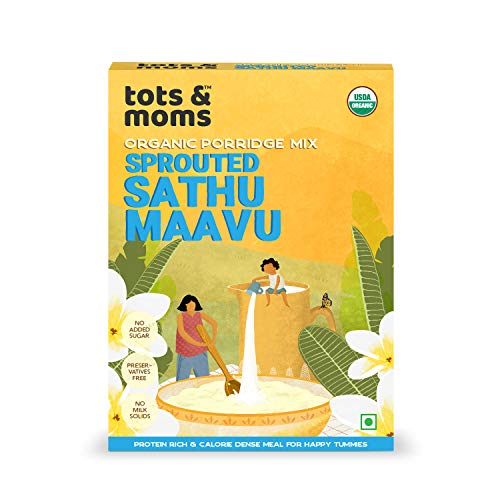 Tots & Moms Foods Sprouted Sathu Mavu – Multigrain Health Mix | Wholesome Porridge with Sprouts, Dry Fruits, Supergrains – 200g Tots & Moms Foods Sprouted Sathu Mavu – Multigrain Health Mix | Wholesome Porridge with Sprouts, Dry Fruits, Supergrains – 200g