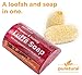 Puretural Luffa Soap Bar Exfoliant to Clean Dark Spots Body Scrub Soap Whitening Dirt Remover with Natural Papaya and Honey Original