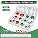 Japtend 80PCS Air Conditioning System Compressor Seal Washers Assortment Kit, 12 Sizes Automotive A/C Compressor Port Bonded Seal Gasket Kit (Red & Green)