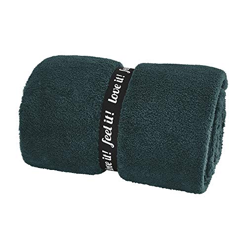 s.Oliver Wellsoft Kuscheldecke 150x200 cm – Super Flauschige Mikrofaser...