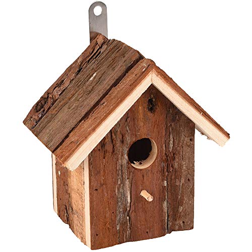 Nichoir Oiseaux extérieur – Gitano Bois – 16 cm – pour mésange Bleue, Tarin des aulnes & Troglodyte – Bois d’épicéa...
