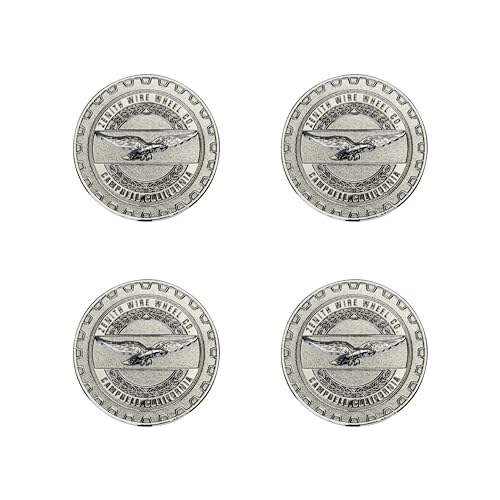Image of Zenith Chrome 3D Metal Wheel Chip Emblems (Set of 4) | Triple Chrome Plated Solid Metal Wheel Chip Emblems, 2.25 inch | for Lowriders with Cut or Recessed Knock Off Spinner Caps