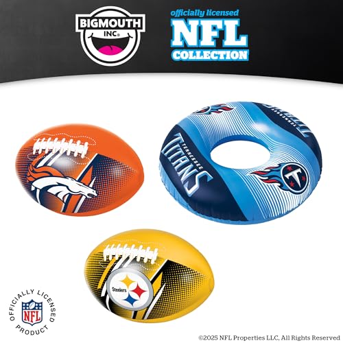 Image of BigMouth 18 inch Inflatable Pool Football Officially Licensed NFL Fan Gear Merchandise Beach Ball Games for Adults and Teens