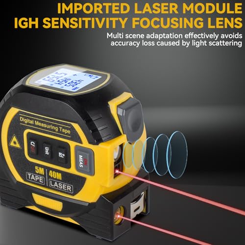 Mesure laser portable pour calculer sans aide les dimensions des pièces sombres - 3