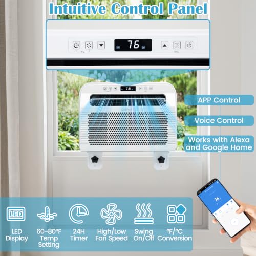 COSTWAY RV Window Air Conditioner 6500 BTU