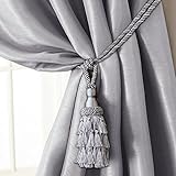 Elrene Home Fashions Charlotte Decorative Tassel Window-Curtain Tieback, 24