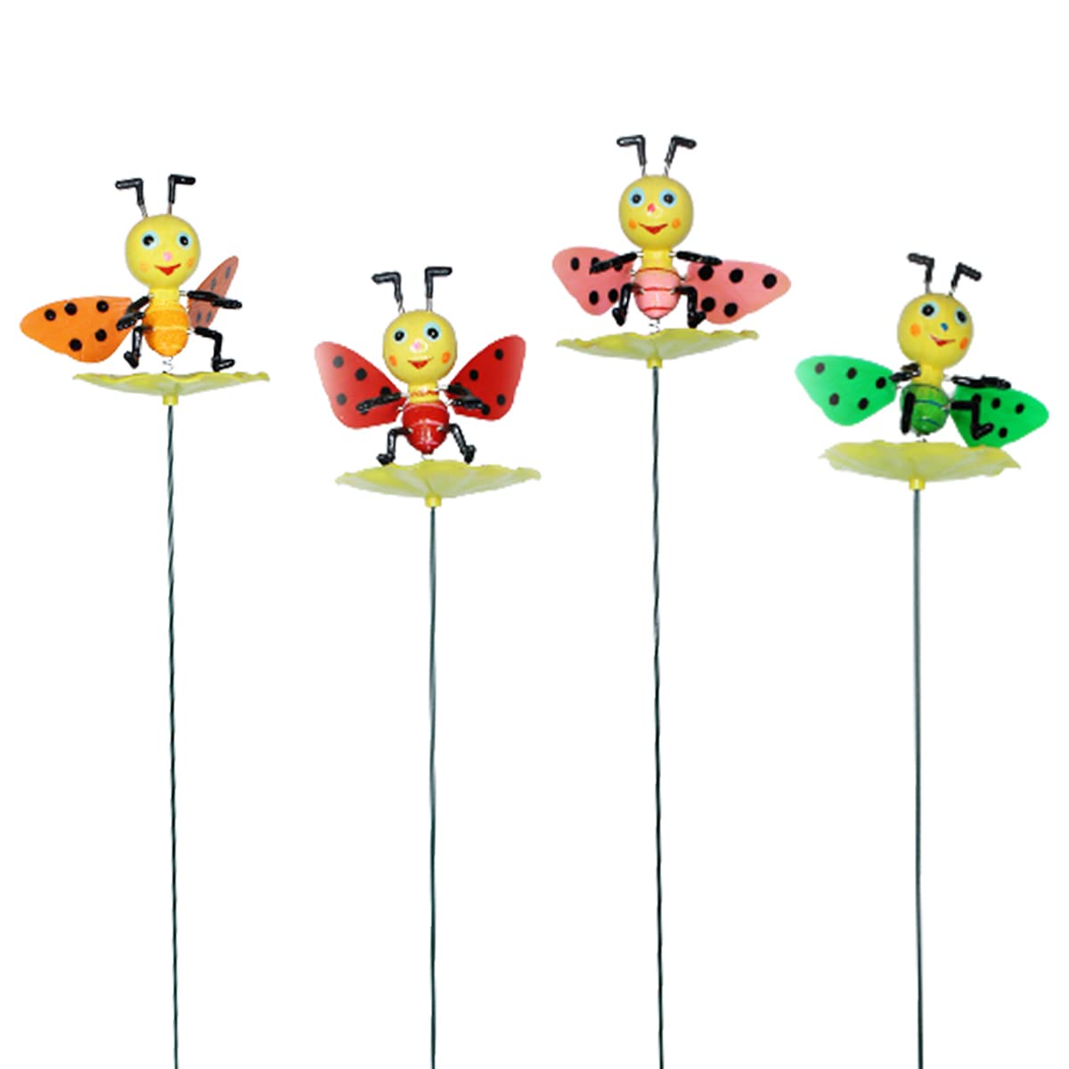 Wonderland (Set of 4) Garden Sticks with Bee with Mushroom Ornaments Garden Decoration Outdoor Stakes | (Yard Plant, Lawn Décor, Garden décor, Outdoor Decor Stick) (B0893XHXKH) Amazon Price History, Amazon Price Tracker