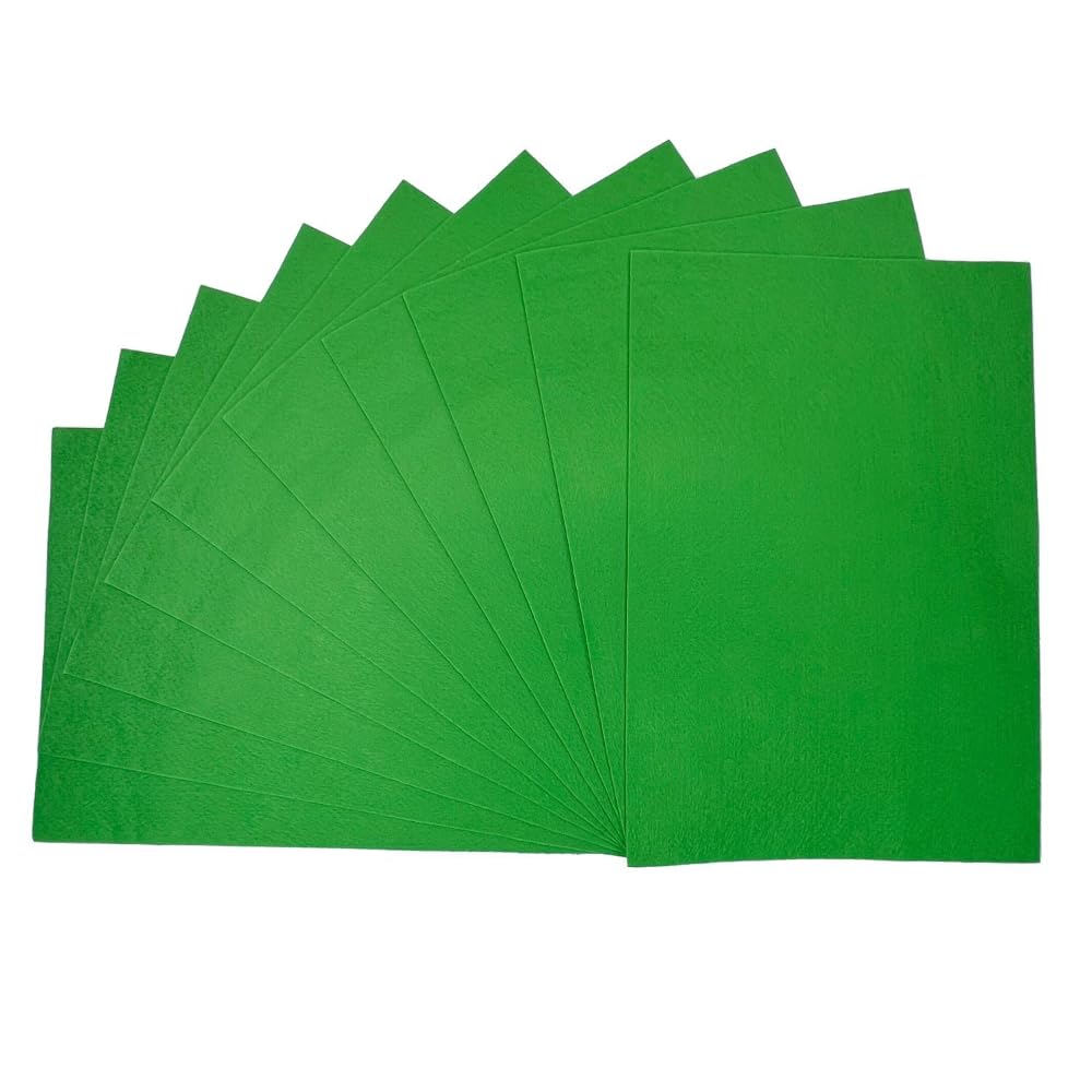 Oh Sew Crafty Limited Meadow Felt Sheets 100% Polyester A4 23Cm X 29.7Cm Craft 200Gsm (Sold As Pack Of 2) (Meadow)