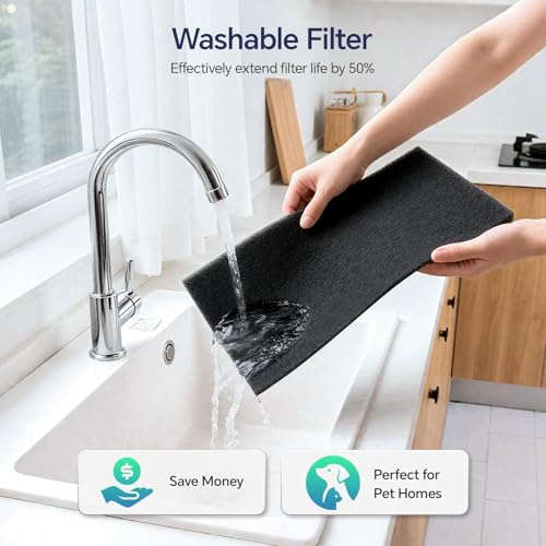 Image of Air Purifiers for Home Large Room Up to 3000 ftwith Smart APP Control | Pet Air Purifier with Hepa Air Purifier with Washable Filters and PM 2.5 Display Pets Hair, Pollen, Dander, Smoke