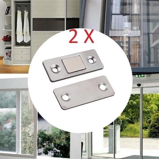 GüncelÇarşı 2 Çift Çok Amaçlı Kapı Kapak Dolap Çekmece Mobilya Durdurucu Kapatıcı Mıknatıslar