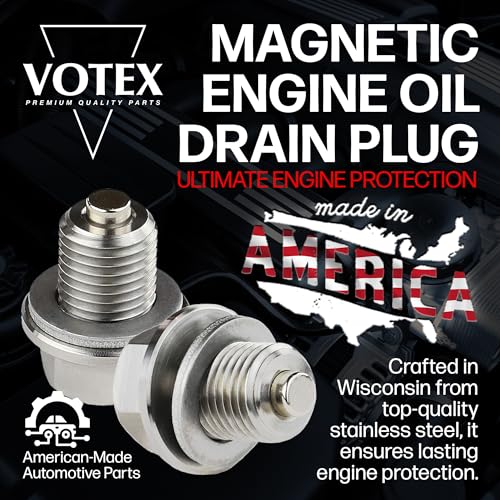 Image of Magnetic Oil Drain Plug fits Dodge Ram 1500 (2004-2026) - 5.7 Liter - 8 Cylinder - Made in USA - Part Number 06513414AA / 6507741AA