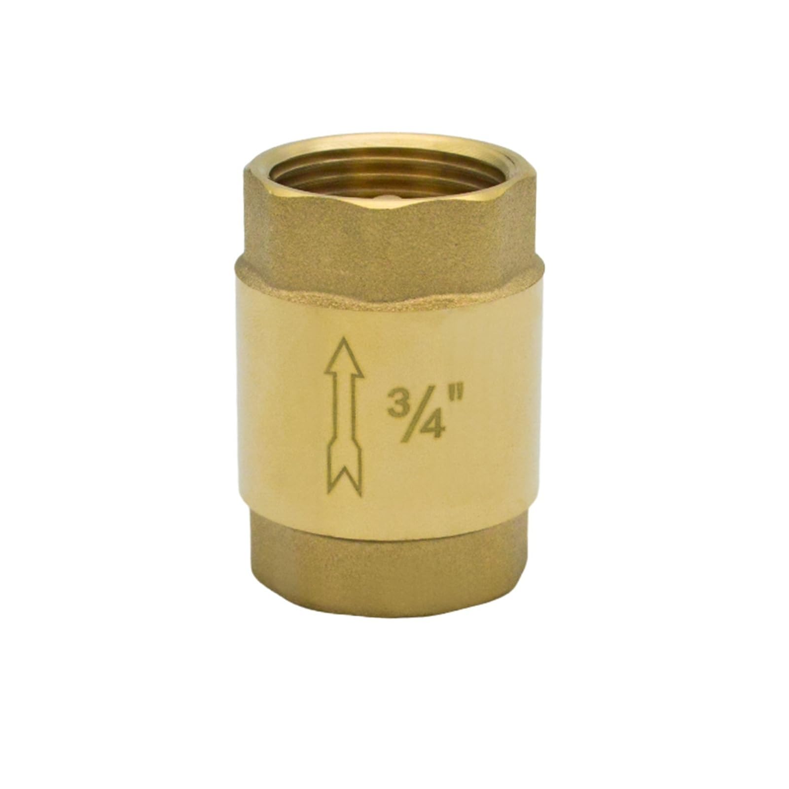Valvola di ritegno a molla in linea in ottone 1/2" 3/4" Filettatura femmina Controllo del riflusso unidirezionale dell'acqua(DN80)