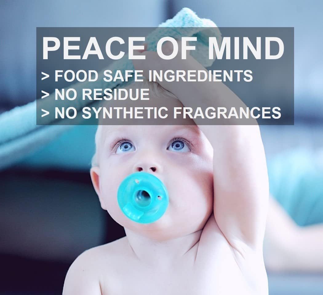 PUREFY Baby Everything Cleaner (68oz) Hypoallergenic. No Residue. Unscented. No Rinse. Baby Safe cleaner for Toys, Pacifier, High Chair, and Nursery.