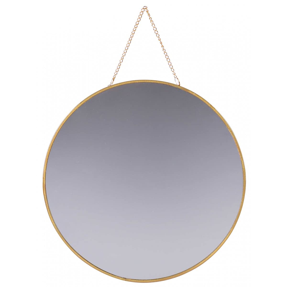 Wadiga Urban Living Gold Home Mirror Round with Chain D30CM