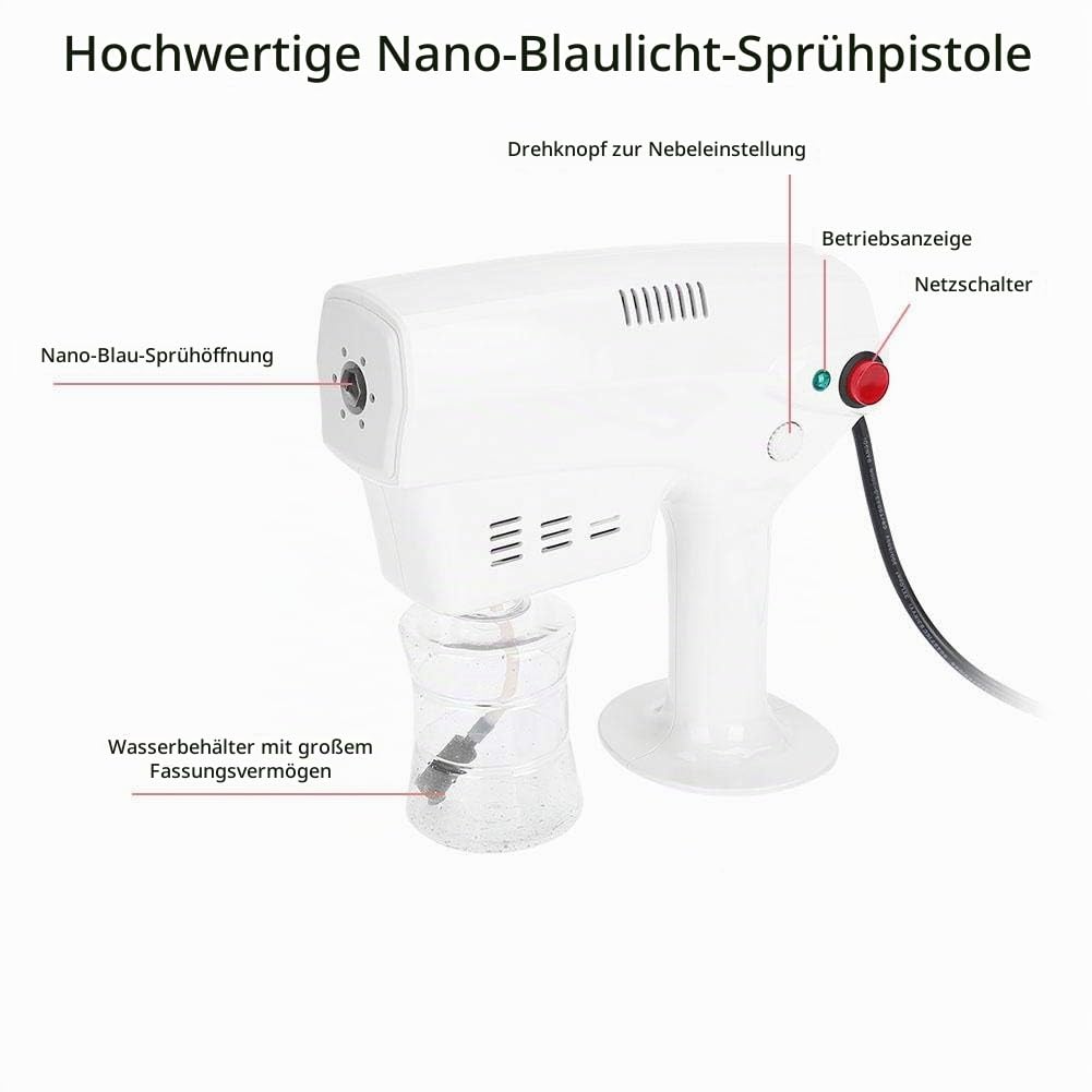 Nano Steam Gun, 260ML Multifunktionales Haarspray Nano Mister Hair Steamer, Haarfärbemittel Dampfer Humidifer Haarpflegetool Haarpflege Spa Luftbefeuchter für Friseursalon, Persönlicher Gebrauch(EU)