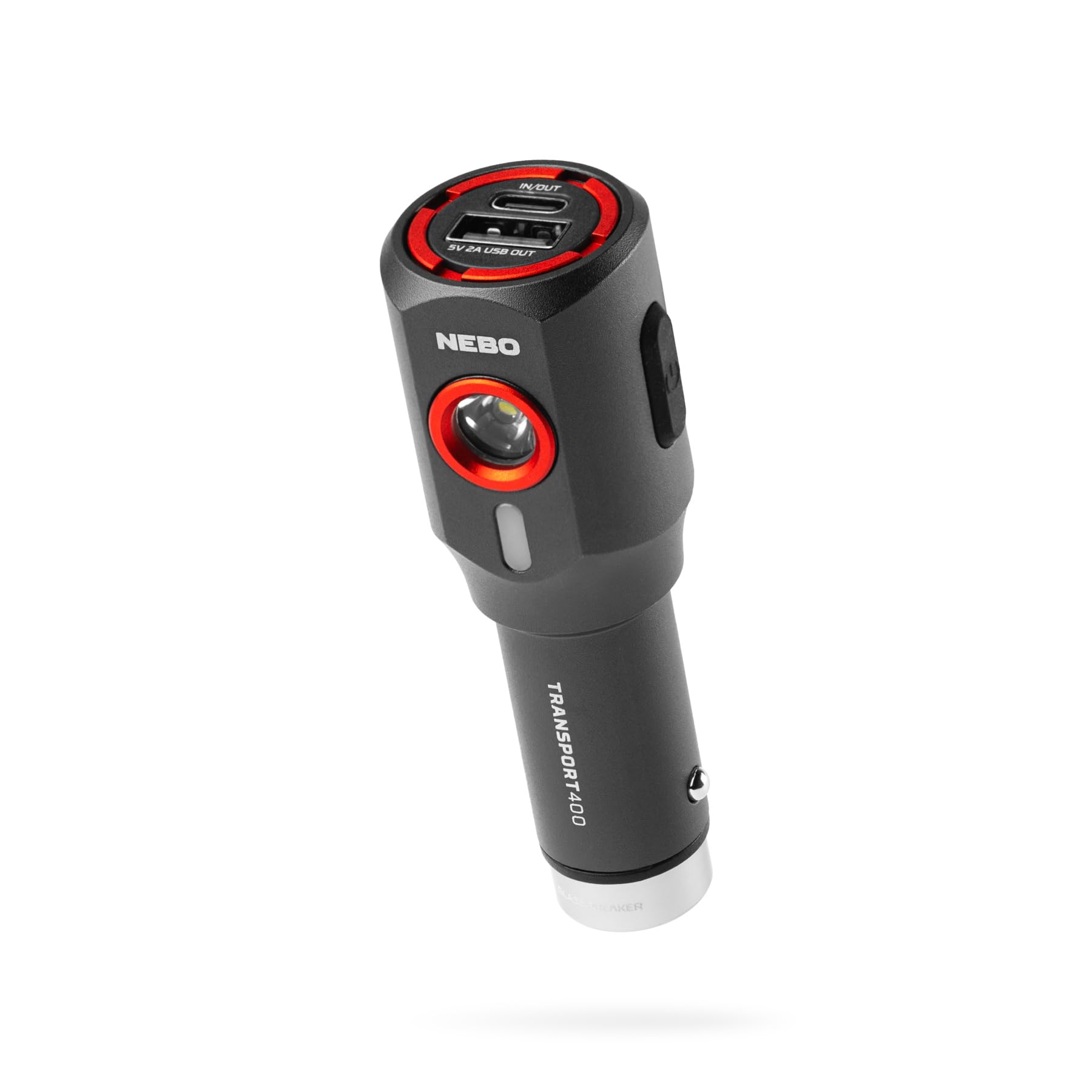 NEBO Transport 400 – 400 Lumen USB-C & 12V Rechargeable LED Flashlight