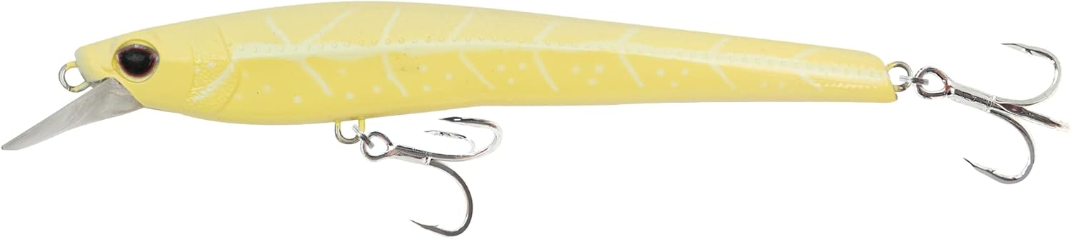 Nomad Design Shikari Fishing Lure, Long-Casting, Shallow Diving Slow Floating Jerkbait for Inshore Saltwater Species Such as Snook, Redfish, Striped Bass, Seatrout