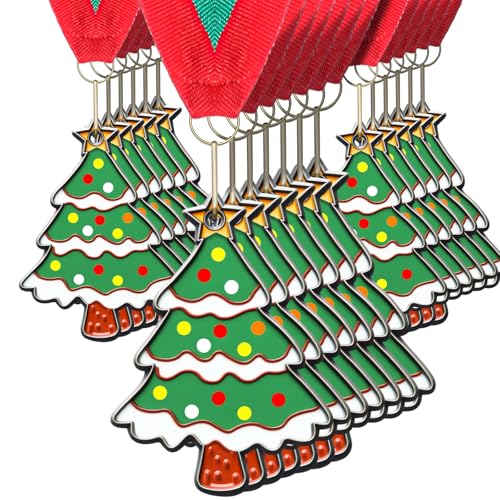 Cholemy 20 Pcs Christmas Medals Award Bulk...